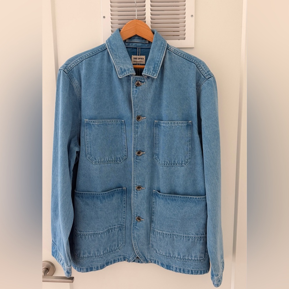 Todd Snyder Denim Engineer Coat in Light Indigo (Never Worn)